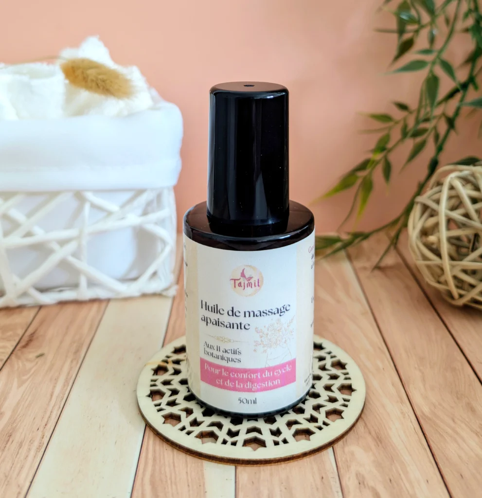 huile de massage apaisante