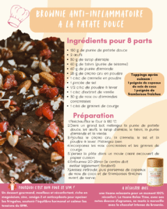 Brownie anti inflammatoire a la patate douce