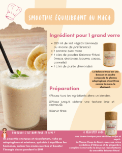 Smoothie equilibrant au maca